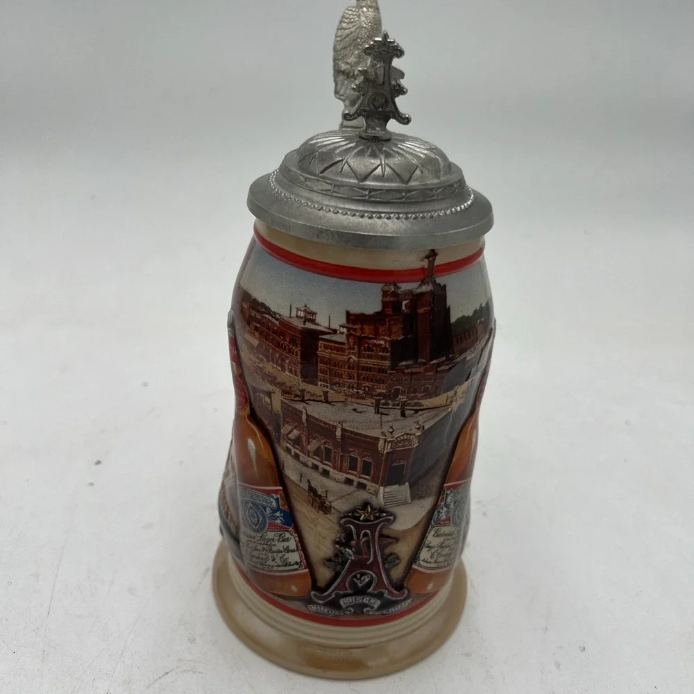 1999 Anheuser Busch Membership Stein Golden Age of Brewing CB10 Lid